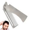 Hogvinnatil Folding Stainless Steel Beard and Hair Comb view 1