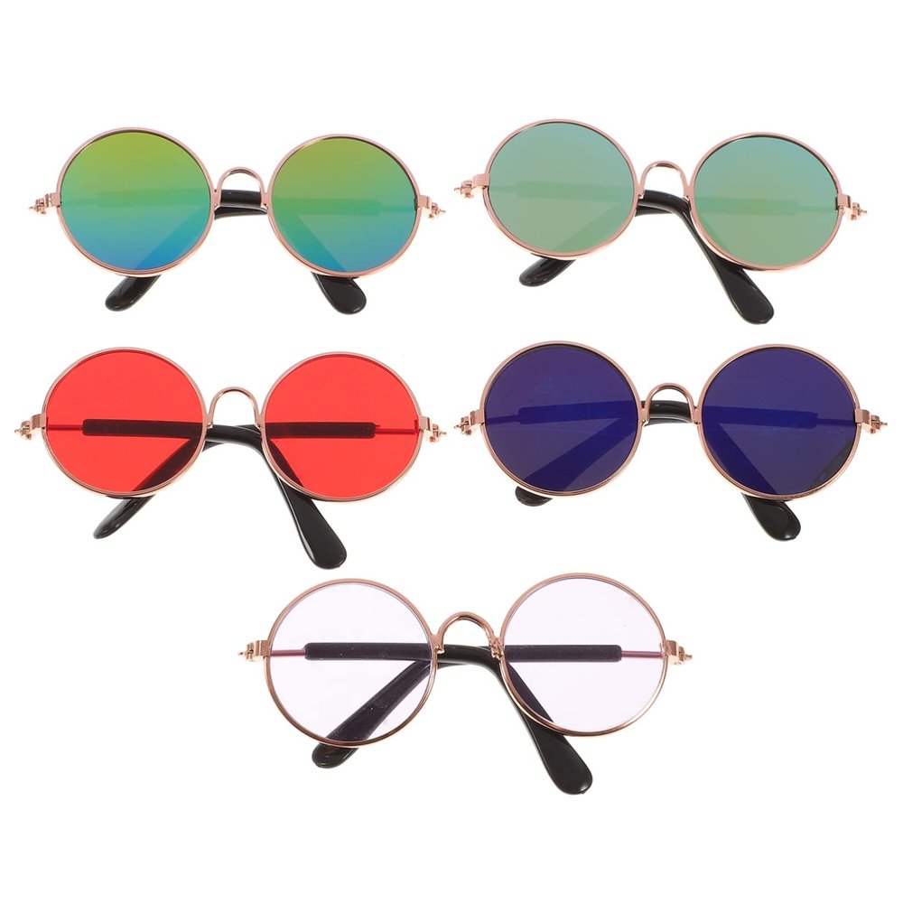 Homoyoyo Fashionable Dog Sunglasses, 5-Pack, UV Protection