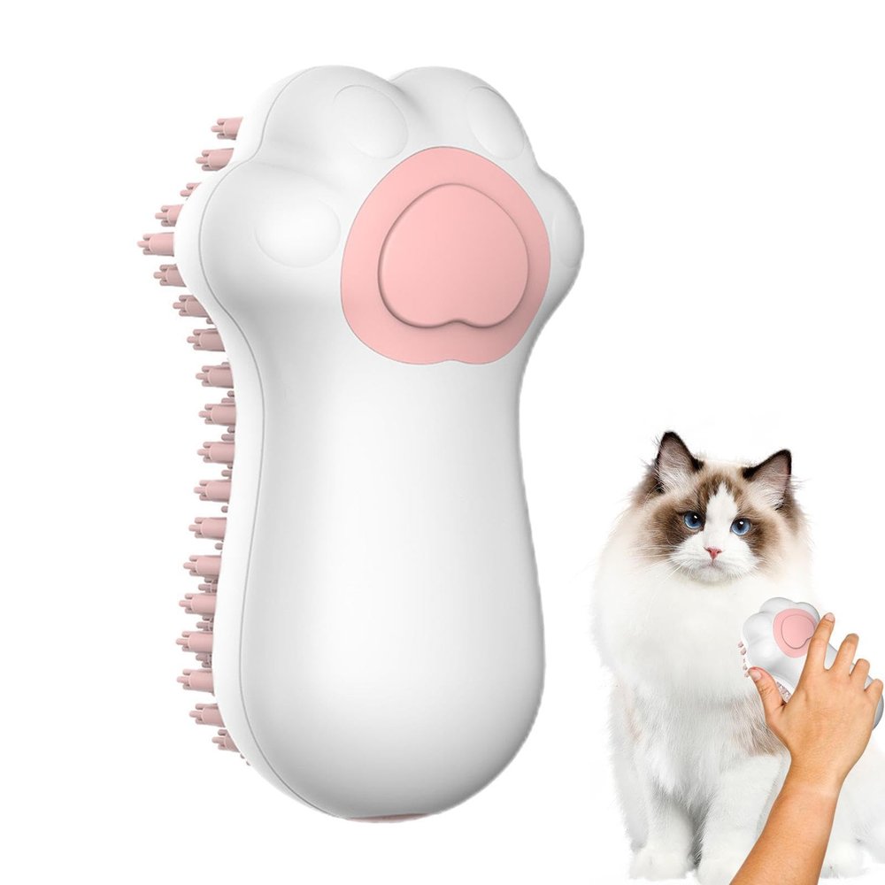 Dog Shampoo Brush with Silicone Scrubber