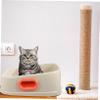 BESPORTBLE Semi-Enclosed Plastic Cat Litter Box with Scoop, 1 Set view 3