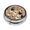Cute Small Round 3-Compartment Pill Organizer with Labrador Retrievers view 3