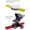 ZTZBFGM Gray Wheelchair Threshold Ramp, 100 x 10 x 3 cm, Non-Slip Curb Ramp view 3