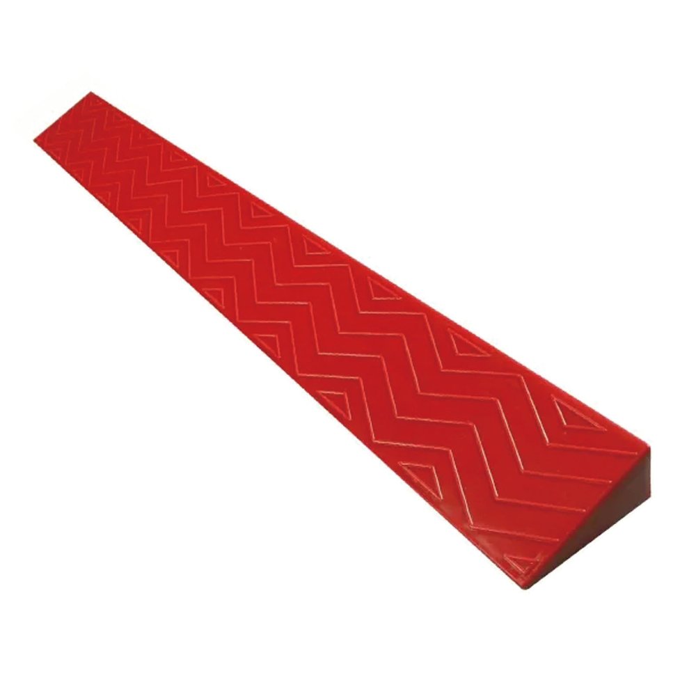 ZTZBFGM Red Wheelchair Threshold Ramp, 100 x 10 x 3.5 cm
