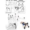 Adjustable Wheelchair for Dogs and Cats, Pet Mobility Aid for Rear-Leg Rehabilitation view 3