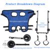 Adjustable Wheelchair for Dogs and Cats, Pet Mobility Aid for Rear-Leg Rehabilitation view 4