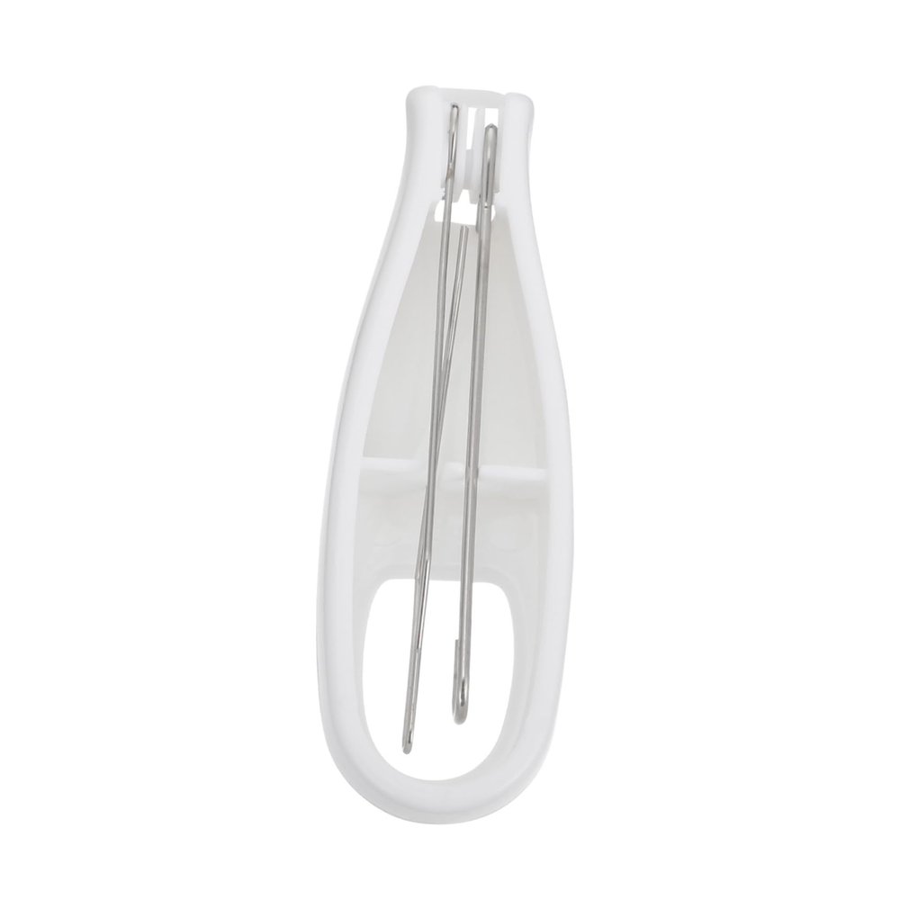 FRCOLOR 2-Piece Button Hook and Zipper Pull Tool, White Acrylic