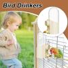 Automatic Bird Water Dispenser, 250 mL Large-Capacity Refillable Feeder for Lovebirds, Canaries, and Finches view 2