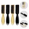 Healvian 4-Piece Beard and Neck Brush Set with Soft Bristles for Salon and Barber Use view 3