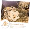 VANZACK Hanging Bamboo Hay Ball for Rabbit Cages view 3