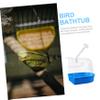 Parliky Practical Plastic Parrot Bath view 4
