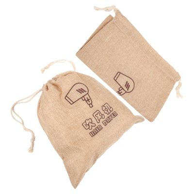 2-Piece Fabric Hair Dryer Bags, Khaki