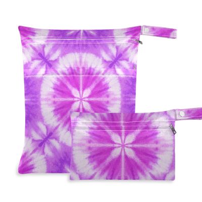 sanluoli Wet Bags, 2-Pack, Pink-Purple Tie-Dye