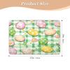 Extra-Large Reusable Potty-Training Urine Bed Pad, Ostertag, Green Plaid Floral Pattern, Highly Absorbent, Machine-Washable, 86.4 x 132.1 cm view 2
