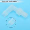 RATCHROLL 5-Pack 90-Degree Hose Fittings 5/16" M8 Male NPT Clear PP view 4