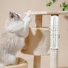 Wall-Mounted Cat Corner Groomer and Scratcher view 4