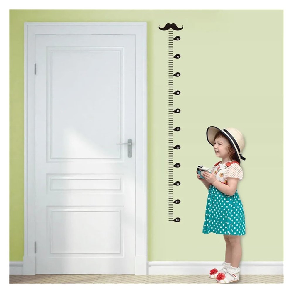 Kids' Height Chart Wall Sticker, Cartoon Animal Design, Self-Adhesive Removable Wall Decal