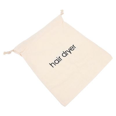 Beige Drawstring Hair Dryer Storage Bag