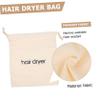 Beige Drawstring Hair Dryer Storage Bag view 3