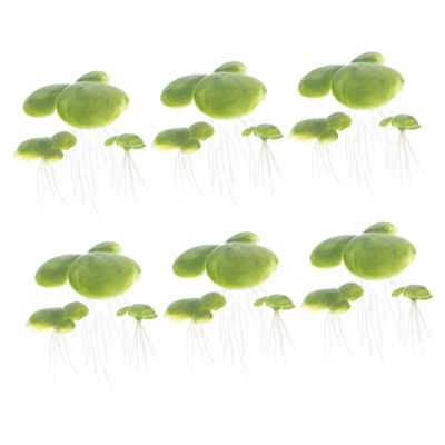 BESPORTBLE Artificial Water Lettuce Decorations for Aquariums - 18 Pieces