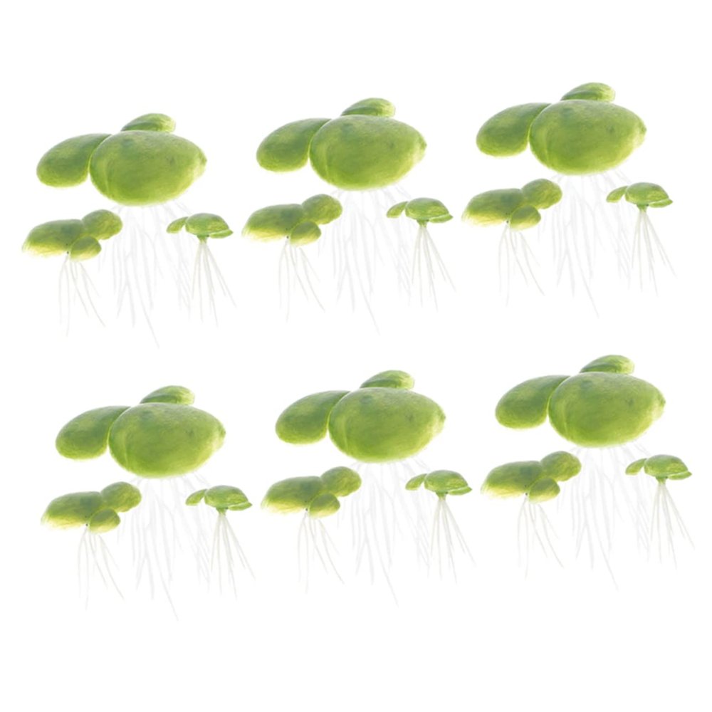 BESPORTBLE Artificial Water Lettuce Decorations for Aquariums - 18 Pieces