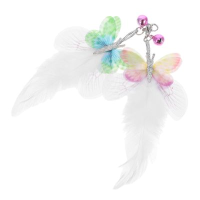 TOGEVAL Interactive Cat Wand Refill, 2-Piece Butterfly Feather Toy Set