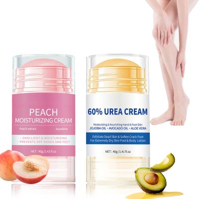 Soleneva 2-Piece Callus Remover Foot Cream Set, 60% Urea, Moisturizing and Anti-Cracking