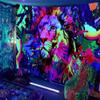 YHXBD Blacklight Skull Tapestry, Fantasy Animal Wall Hanging, UV-Reactive, A-05, 150 x 150 cm view 2