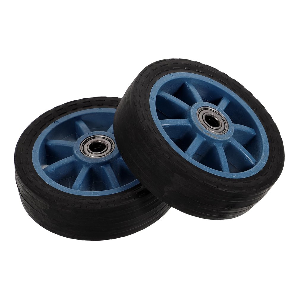 Yardwe 2-Piece 25 cm Wheelchair Replacement Wheels with Bearings