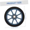 Yardwe 2-Piece 25 cm Wheelchair Replacement Wheels with Bearings view 2