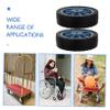 Yardwe 2-Piece 25 cm Wheelchair Replacement Wheels with Bearings view 4