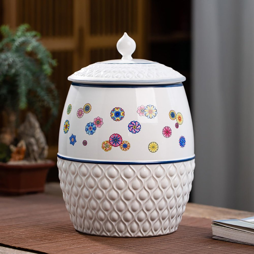 WJFTODAY Ceramic Food Storage Jar