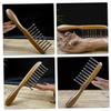 Sandalwood Wide-Tooth Massage Comb, Anti-Static, Ergonomic Handle view 2