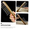 Sandalwood Wide-Tooth Massage Comb, Anti-Static, Ergonomic Handle view 3