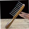 Sandalwood Wide-Tooth Massage Comb, Anti-Static, Ergonomic Handle view 4