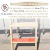 150 cm Angled Wooden Bunk Bed Ladder, 6 Steps, White view 3