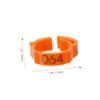 BUGUUYO Chicken Identification Leg Bands, 100 Pieces, Decorative Poultry Bands Made of Safe Plastic view 2