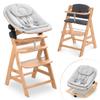 hauck Alpha+ Highchair Newborn Set with Eco Bouncer - Natural view 1