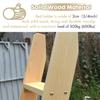 225/200/175/150/125/100 cm Angled Wooden Bunk Bed Ladder, 3–8 Steps, with Hardware and Rubber Mat, Brown, 100 cm (39 2/5 in, 3.3 ft) view 2