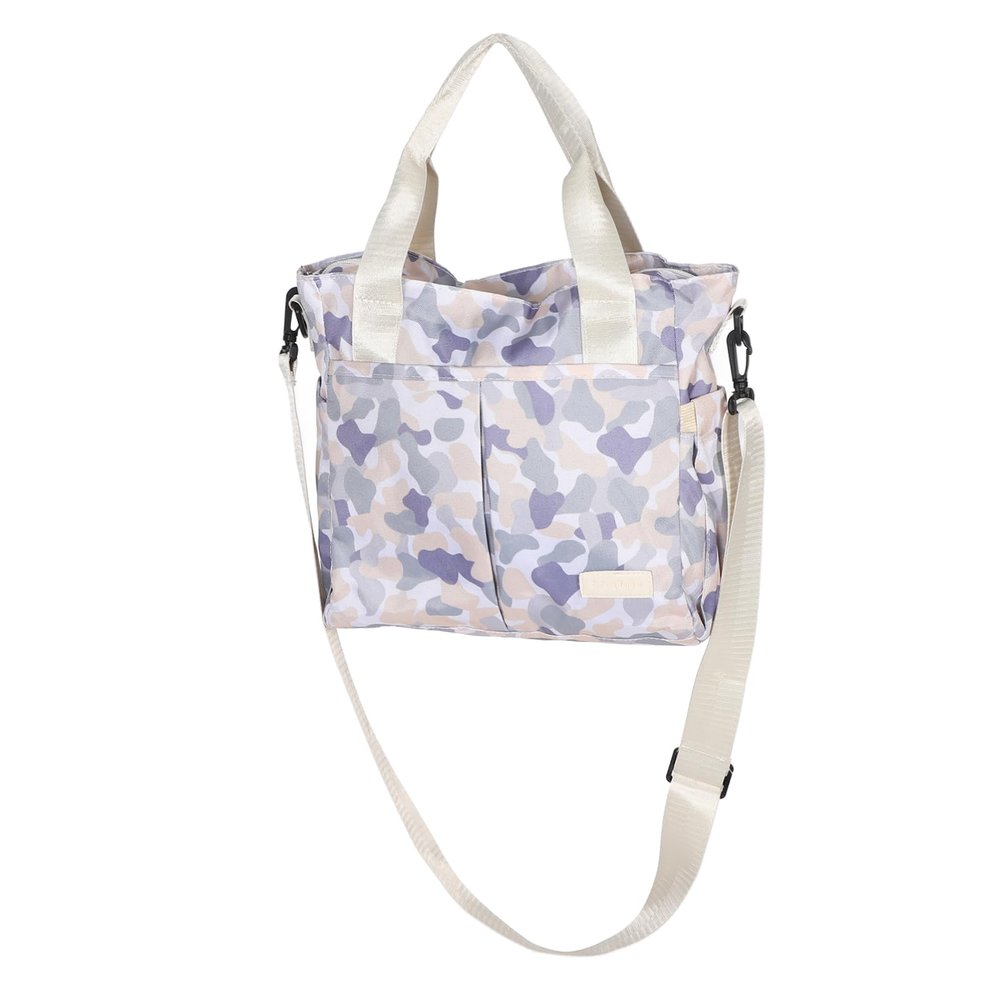 SWOOMEY Multifunctional Camouflage Diaper Tote Bag for Moms with Wet/Dry Compartment