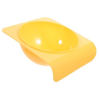 HOUDERCO Round Plastic Food Bowl for Cats and Dogs