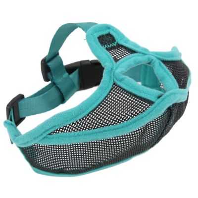 AKLOSIPY Breathable Mesh Muzzle for Short Snouted Dogs - Fits Pugs and More (S)