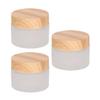 minkissy 50 g Small Glass Cream Jars, 3-Piece Set with Leak-Resistant Lids for Travel and Cosmetics view 1