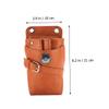 FRCOLOR PU Leather Barber Belt Bag with Removable Scissor Holder view 2