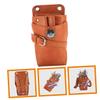 FRCOLOR PU Leather Barber Belt Bag with Removable Scissor Holder view 4