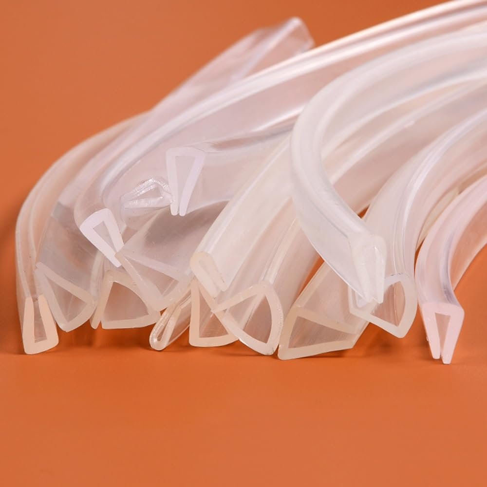 WXGMP Cuttable Transparent U-Shaped Edge Protector, Self-Gripping, 2 m x 2–3 mm