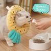 Fuhjythy Adjustable Cat Recovery Collar, Soft Cone Collar for Cats, Pineapple, Small view 2