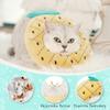 Fuhjythy Adjustable Cat Recovery Collar, Soft Cone Collar for Cats, Pineapple, Small view 4