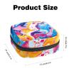 Zipper Menstrual Product Pouch, Colorful Marble Pattern view 2