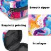 Zipper Menstrual Product Pouch, Colorful Marble Pattern view 3