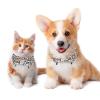 2-Pack Adjustable Pet Collars with Bow, Bell and Halloween Pumpkin Design view 2